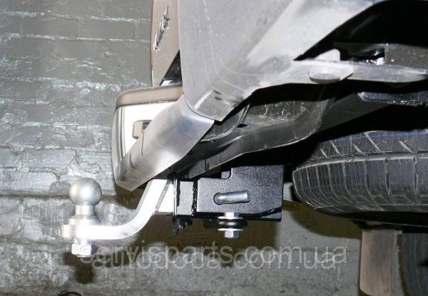 Знімний гак фаркоп на Nissan Navara D40 2005-2015 (Нісан Навара) без підрізу бампера американська вставка під квадрат - Зображення 2