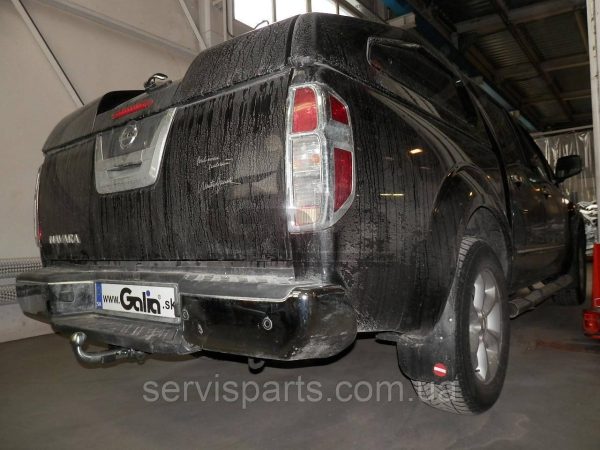 Оцинкований фаркоп на Nissan Navara D40 2005-2015- (Нісан Навара) без підрізу бампера Швидкознімний автомат на ручці - Зображення 7