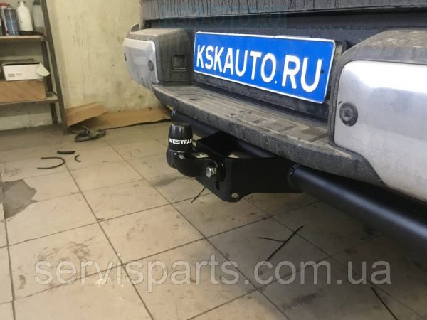 Польський фаркоп на Nissan Navara 2005- (Нісан Навара) без підрізу бампера - Зображення 6