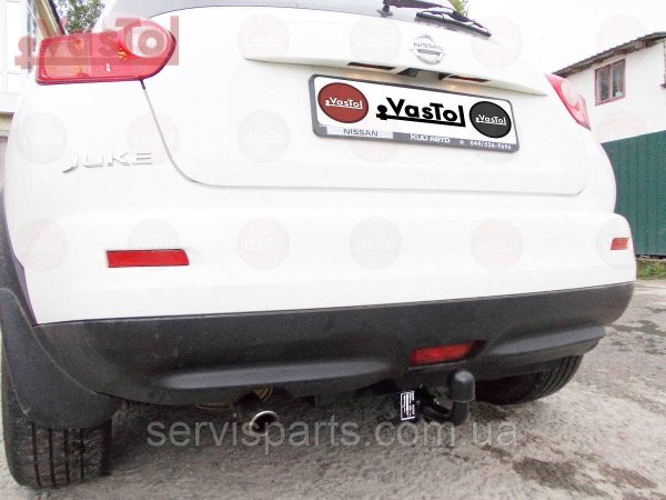 Знімний гак фаркоп на Nissan Juke 2WD 2010-2019 (Нісан Жук) без підрізу бампера