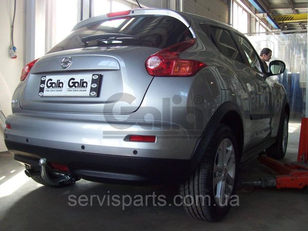 Оцинкований фаркоп на Nissan Juke 2WD 2010-2019 (Нісан Жук) без підрізу бампера
