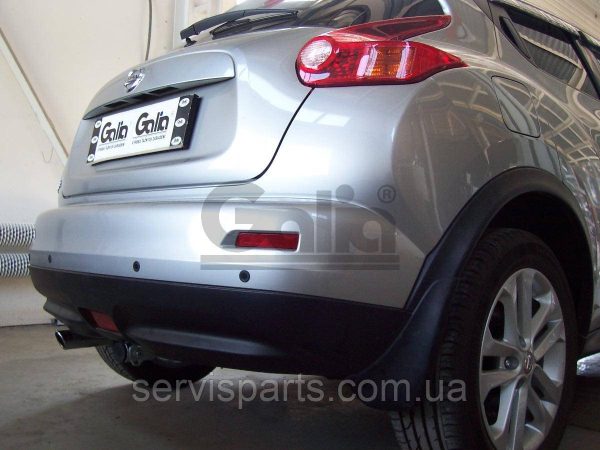 Оцинкований фаркоп на Nissan Juke 2WD 2010-2019 (Нісан Жук) без підрізу бампера Швидкознімний автомат на ручці - Зображення 5