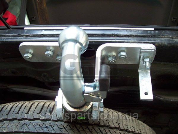 Оцинкований фаркоп на Nissan Pathfinder R51 2005-2014 (Нісан Патфайндер) Швидкознімний автомат на ручці - Зображення 3
