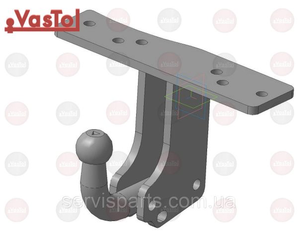 Український фаркоп на Nissan Pathfinder R51 2005-2014 Американська вставка під квадрат - Зображення 9