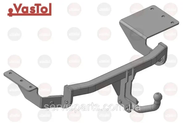 З'ємний фаркоп на Citroen C-Crosser 2007-2012 - Зображення 4