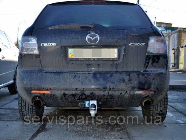 Український фаркоп на Mazda CX-7 2007-2012 (Меза СХ7) Американська вставка під квадрат - Зображення 5