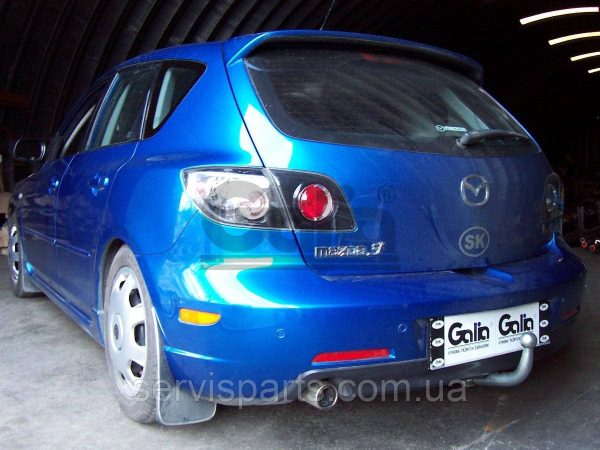 Оцинкований фаркоп на Mazda 3 2003-2009 BK седан (також 2003-2013 хетчбек) - Зображення 2