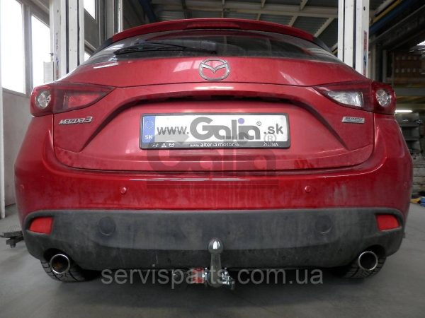 Оцинкований фаркоп на Mazda 3 BM хетчбек 2013-2018 - Зображення 7