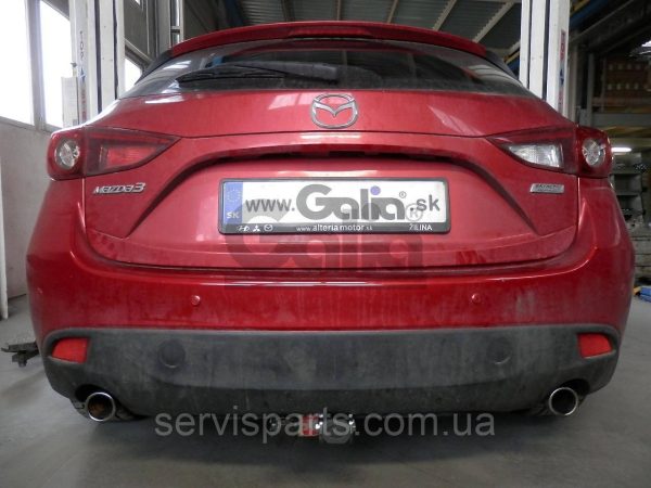 Оцинкований фаркоп на Mazda 3 BM хетчбек 2013-2018 Швидкознімний автомат на ручці - Зображення 3