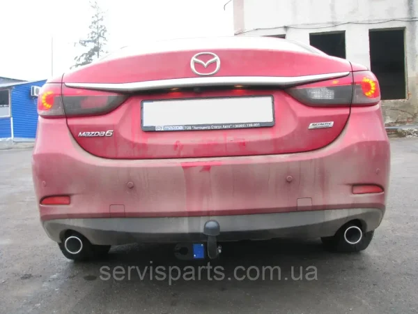 Український фаркоп на Mazda 6 2013- (седан та универсал) без зняття бампера