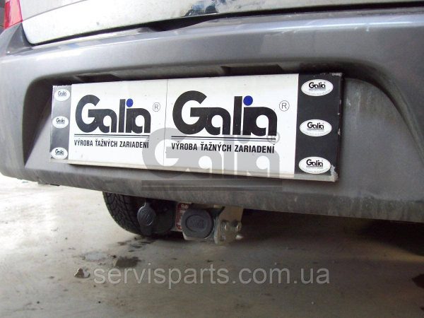 Оцинкований фаркоп на Renault Thalia (Clio Symbol седан) 1999-2013 без підрізу бампера Швидкознімний автомат на ручці - Зображення 2