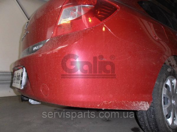 Оцинкований фаркоп на Renault Thalia (Clio Symbol седан) 1999-2013 без підрізу бампера Швидкознімний автомат на ручці - Зображення 4