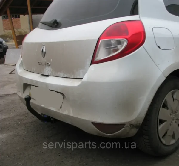 Знімний гак фаркоп на Renault Clio III 2005-2012 (Також 5дв.Турція) без підрізу бампера