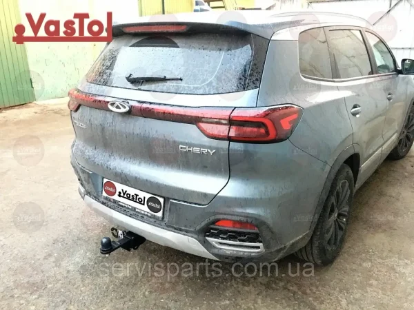 Знімний фаркоп на Chery Tiggo 8 2018- (Чері Тіго 8) Американська вставка під квадрат