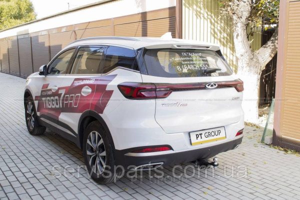 Знімний фаркоп на Chery Tiggo 7 T15 2016-2020 (Чері Тіго 7) Американська вставка під квадрат - Зображення 5