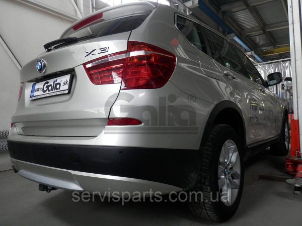 Оцинкований фаркоп на BMW X3 F25 2010-2017 без підрізу бампера Швидкознімний автомат на ручці - Зображення 3