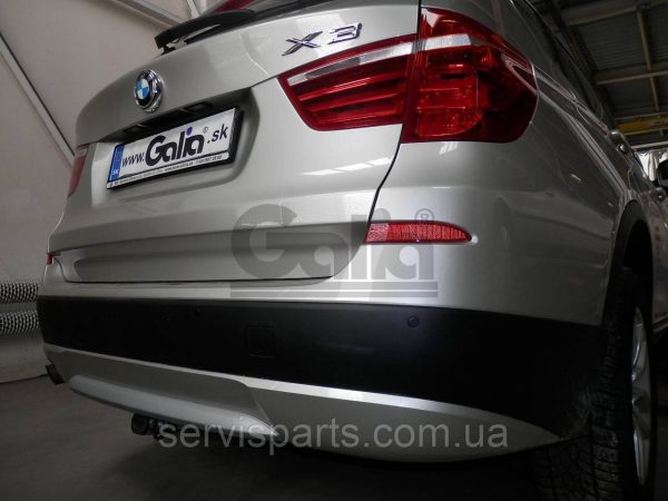 Оцинкований фаркоп на BMW X3 F25 2010-2017 без підрізу бампера Швидкознімний автомат на ручці - Зображення 5