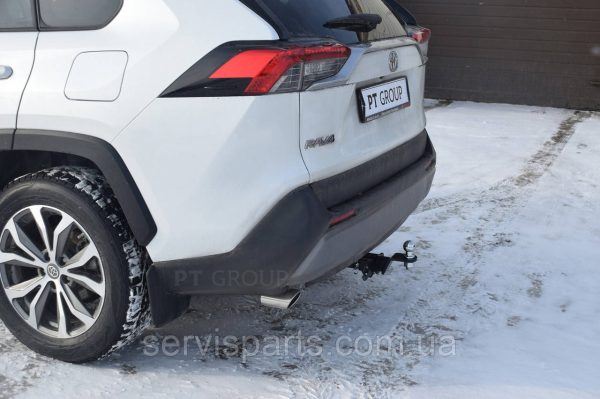 Знімний фаркоп на Toyota Rav 4 2019 — без зняття бампера Американська вставка під квадрат