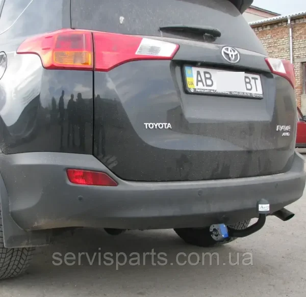 З'ємний фаркоп на Toyota Rav 4 2013-2018 без підрізання бампера. - Зображення 2
