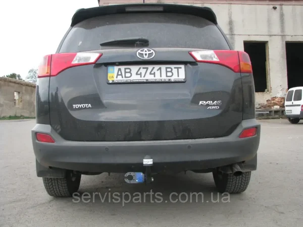 З'ємний фаркоп на Toyota Rav 4 2013-2018 без підрізання бампера. - Зображення 3