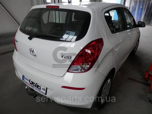 Оцинкований фаркоп на Hyundai I20 2008-2014 (Хундай Ай20) без підрізання бампера - Зображення 5
