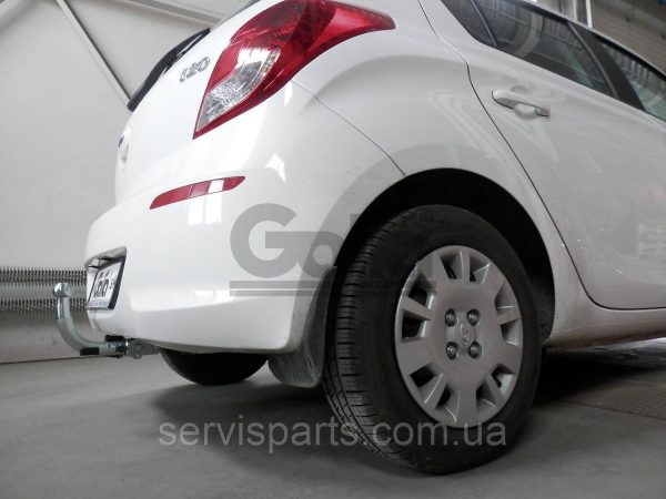 Оцинкований фаркоп на Hyundai I20 2008-2014 (Хундай Ай20) без підрізання бампера - Зображення 7