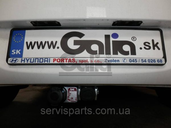 Оцинкований фаркоп на Hyundai I20 2008-2014 (Хундай Ай20) без підрізання бампера Швидкознімний автомат на ручці - Зображення 8