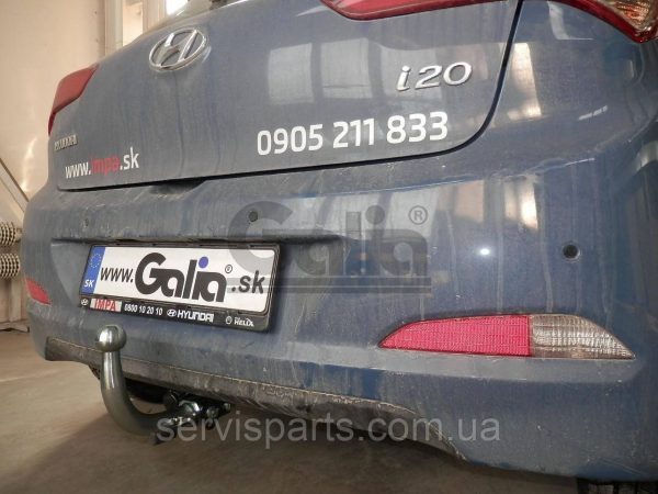 Оцинкований фаркоп на Hyundai I20 2014-2020 (Хундай Ай20) - Зображення 2