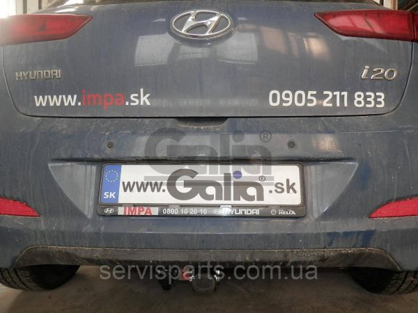 Оцинкований фаркоп на Hyundai I20 2014-2020 (Хундай Ай20) Швидкознімний автомат на ручці - Зображення 2