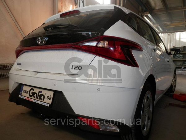 Оцинкований фаркоп на Hyundai I20 2020- (Хундай Ай20) Швидкознімний автомат на ручці - Зображення 2