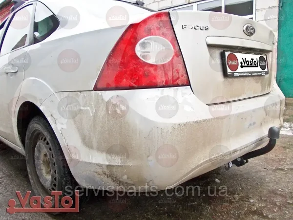 Знімний фаркоп на Ford Focus II 2003-2011 (кузов седан) без підрізування бампера - Зображення 2
