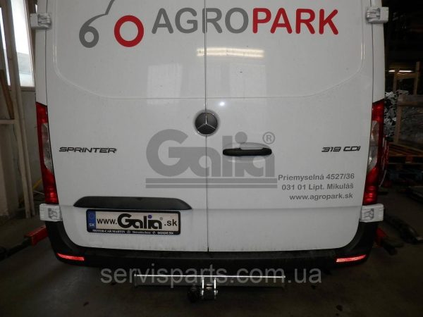Оцинкований фаркоп Merсedes Sprinter 2006- (Мерседес Спрінтер 906) Швидкознімний автомат на ручці - Зображення 4