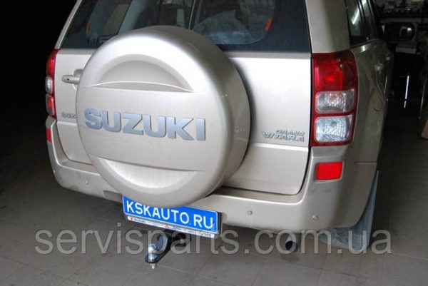 Знімний гак фаркоп на Suzuki Grand Vitara 2005-2011 без зняття бампера Американська вставка під квадрат - Зображення 3