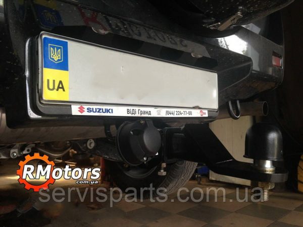 Знімний гак фаркоп на Suzuki Grand Vitara 2005-2011 без зняття бампера Американська вставка під квадрат - Зображення 9