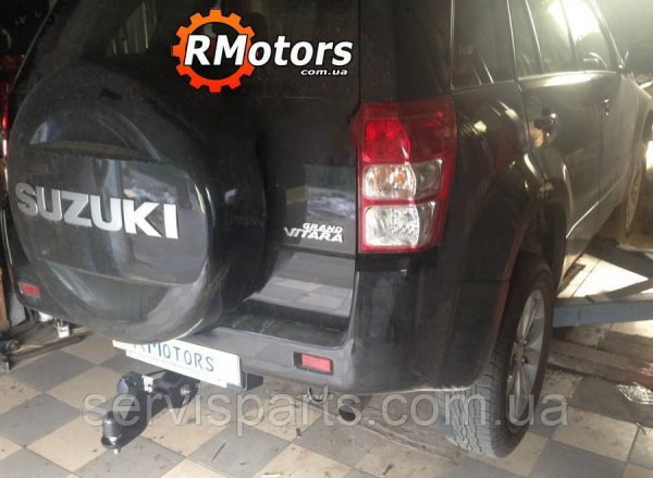Знімний гак фаркоп на Suzuki Grand Vitara 2005-2011 без зняття бампера Американська вставка під квадрат - Зображення 8