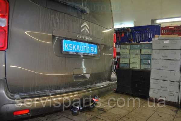 З'ємний фаркоп на Citroen Jumpy III 2016- (також SpaceTourer) - Зображення 6
