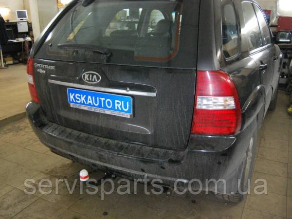 Знімний фаркоп на Kia Sportage 2 2005-2010 без підрізування бампера - Зображення 3