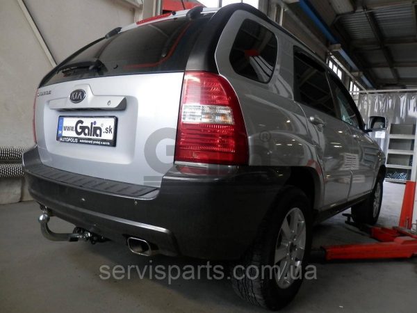Оцинкований фаркоп на Kia Sportage 2 2005-2010 без зняття бампера