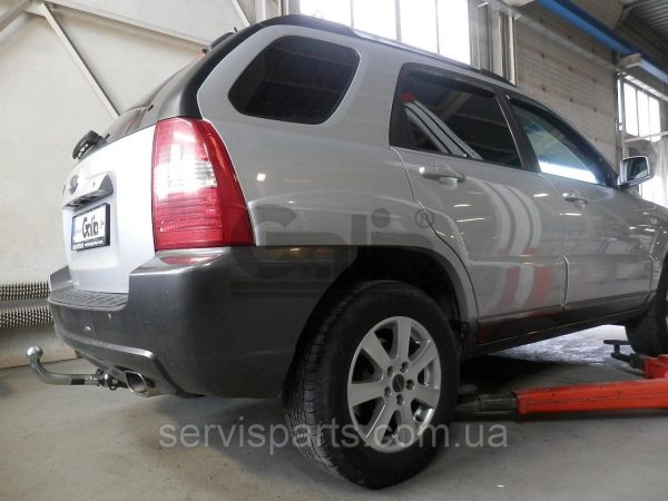 Оцинкований фаркоп на Kia Sportage 2 2005-2010 без зняття бампера - Зображення 5