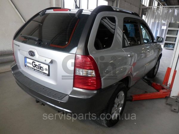 Оцинкований фаркоп на Kia Sportage 2 2005-2010 без зняття бампера Швидкознімний автомат на ручці - Зображення 5