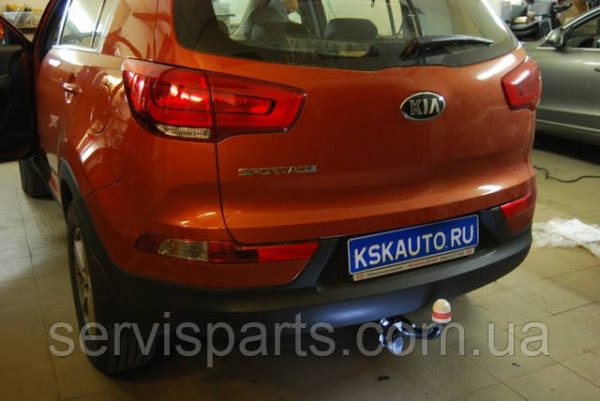 Знімний фаркоп на Kia Sportage 3 2010-2015 без зняття бампера - Зображення 6