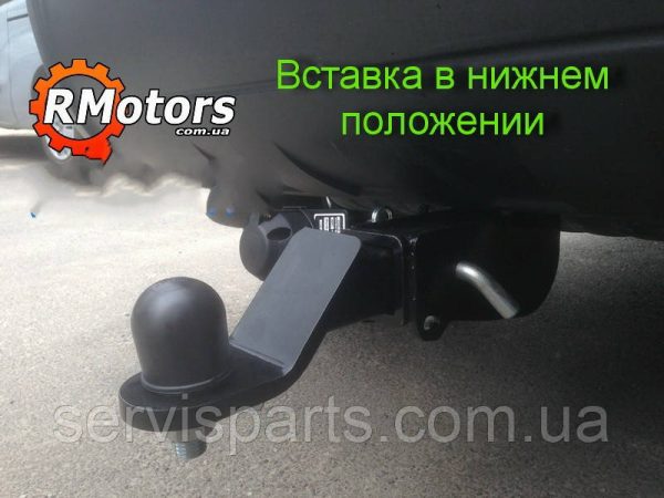 Знімний фаркоп на Kia Sportage 2 2005-2010 без підрізування бампера Американська вставка під квадрат - Зображення 4