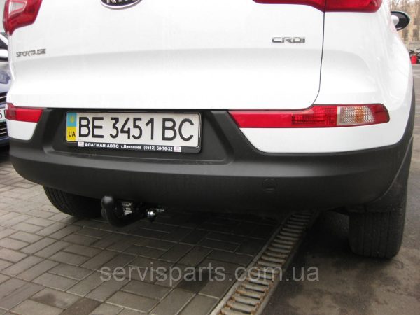 Польський фаркоп на Kia Sportage 3 2010-2015 без зняття бампера - Зображення 2
