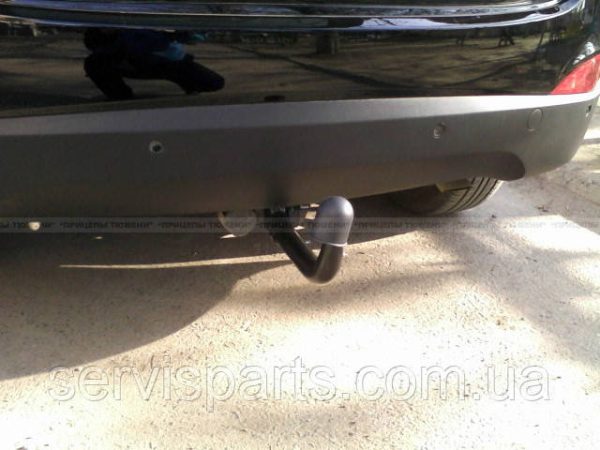 Польський фаркоп Kia Sportage 3 2010-2015 без зняття бампера Швидкознімний вертикальний автомат на ключі - Зображення 3