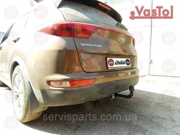 З'ємний фаркоп на Kia Sportage 2015-2018 без знімання бампера - Зображення 2