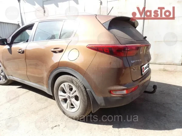 З'ємний фаркоп на Kia Sportage 2015-2018 без знімання бампера - Зображення 4