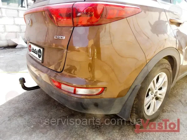 З'ємний фаркоп на Kia Sportage 2015-2018 без знімання бампера - Зображення 5