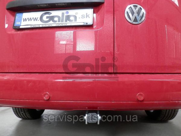 Оцинкований фаркоп на Volkswagen Caddy 2004-2020 (включаючи Maxi) Швидкознімний автомат на ручці