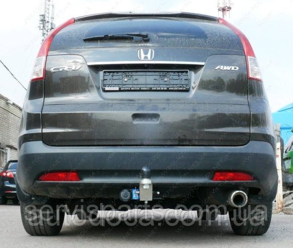 Знімний фаркоп Honda CRV IV 2012-2018 (без підрізування бампера) Американська вставка під квадрат - Зображення 4