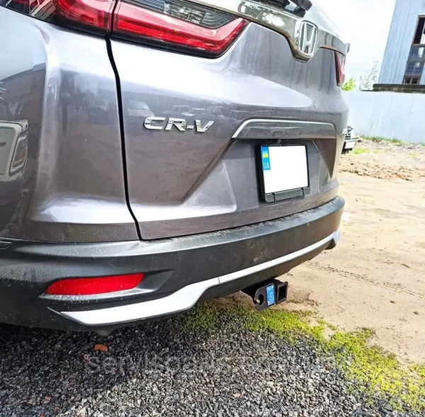 Знімний фаркоп на Honda CRV V 2017- (без підрізування бампера) Американська вставка під квадрат - Зображення 2